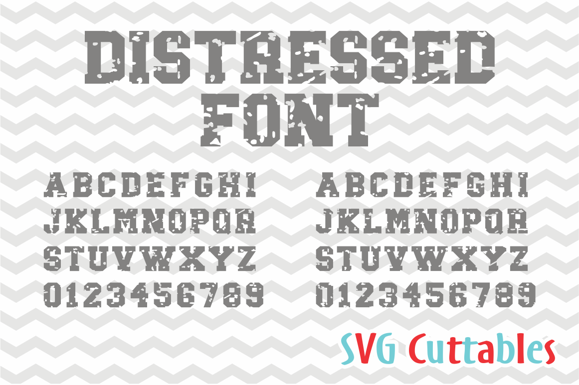 distressed letter font